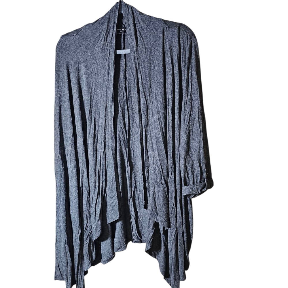 Lane Bryant Gray Shrug with Asymmetrical Hem